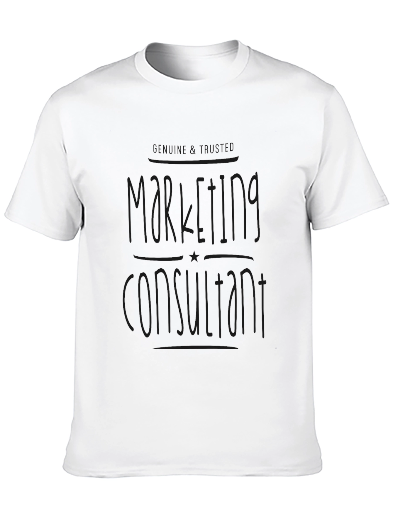 Marketing Consultant T-Shirt - Black Graphic Tee