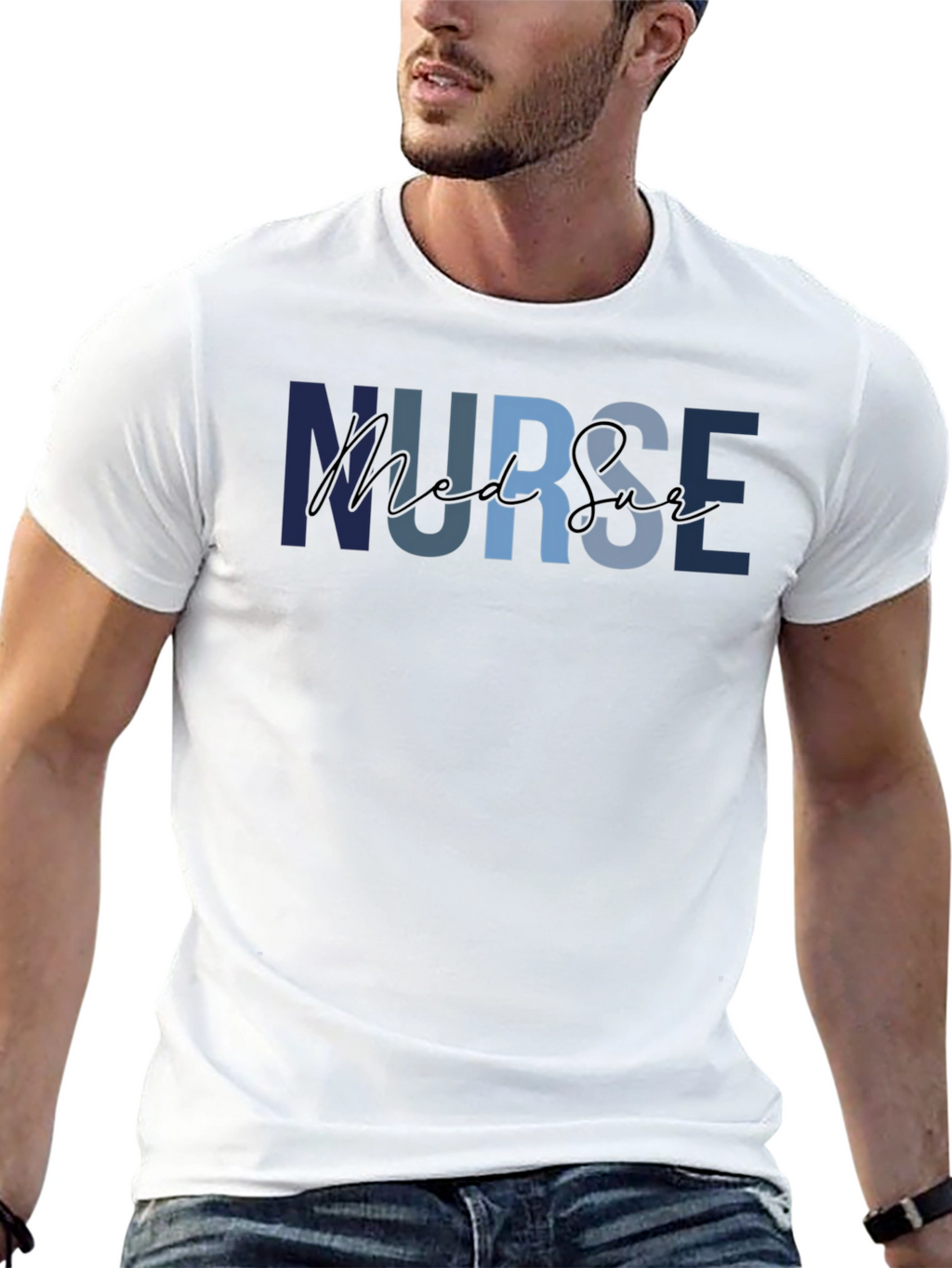 Nurse Med Surg T-Shirt - Comfortable Medical Apparel