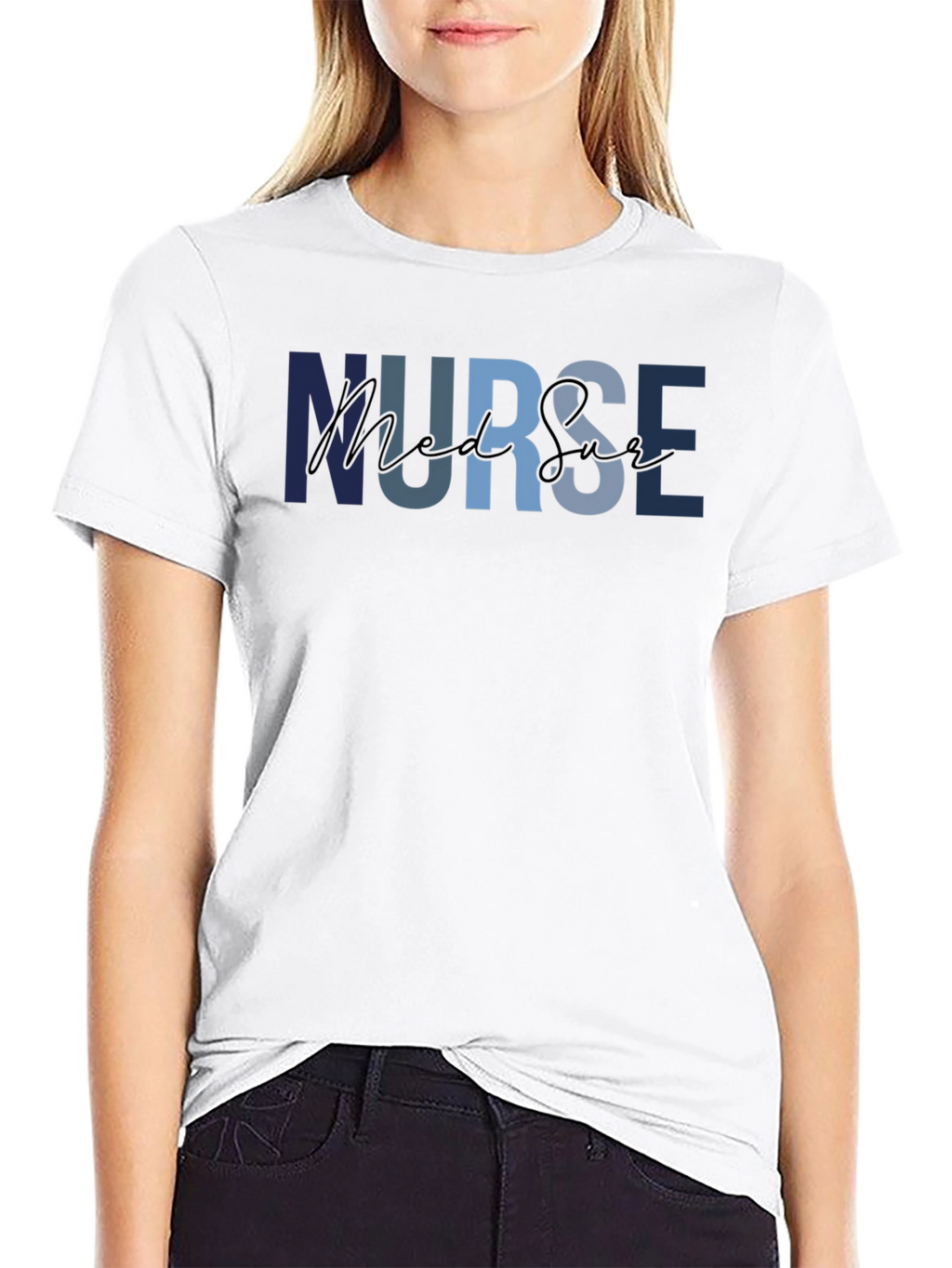 Nurse Med Surg T-Shirt - Comfortable Medical Apparel