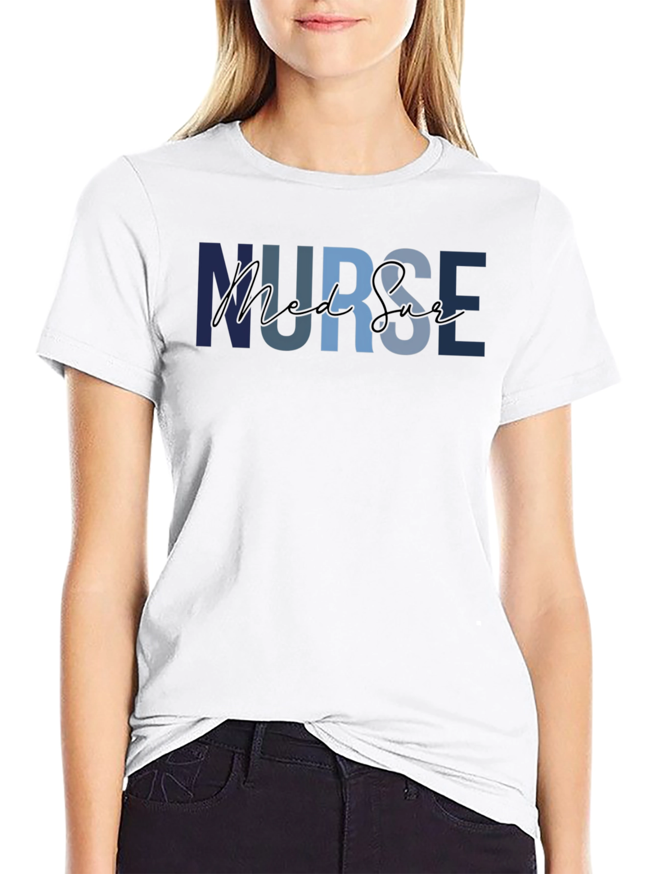 Nurse Med Surg T-Shirt - Comfortable Medical Apparel