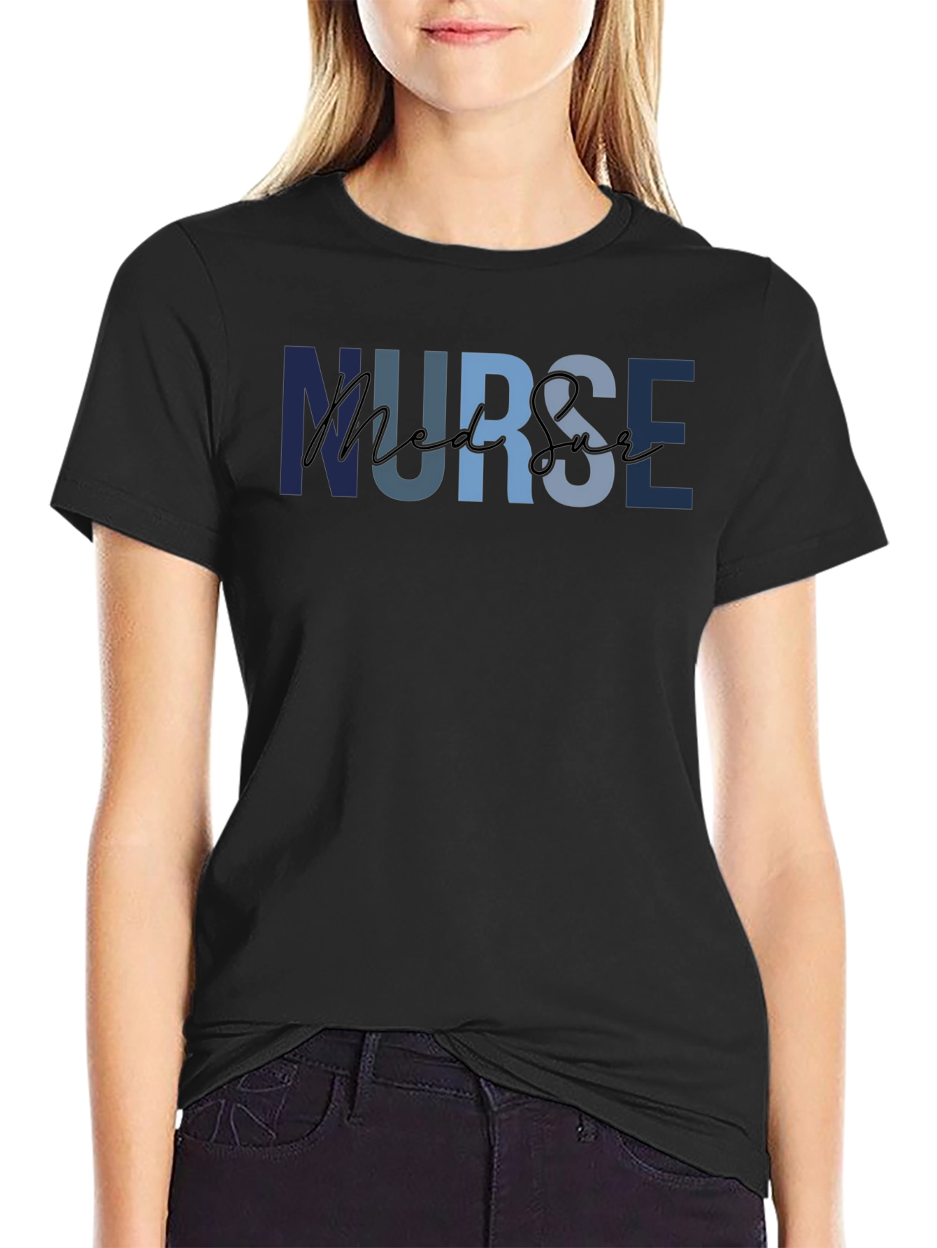 Nurse Med Surg T-Shirt - Comfortable Medical Apparel