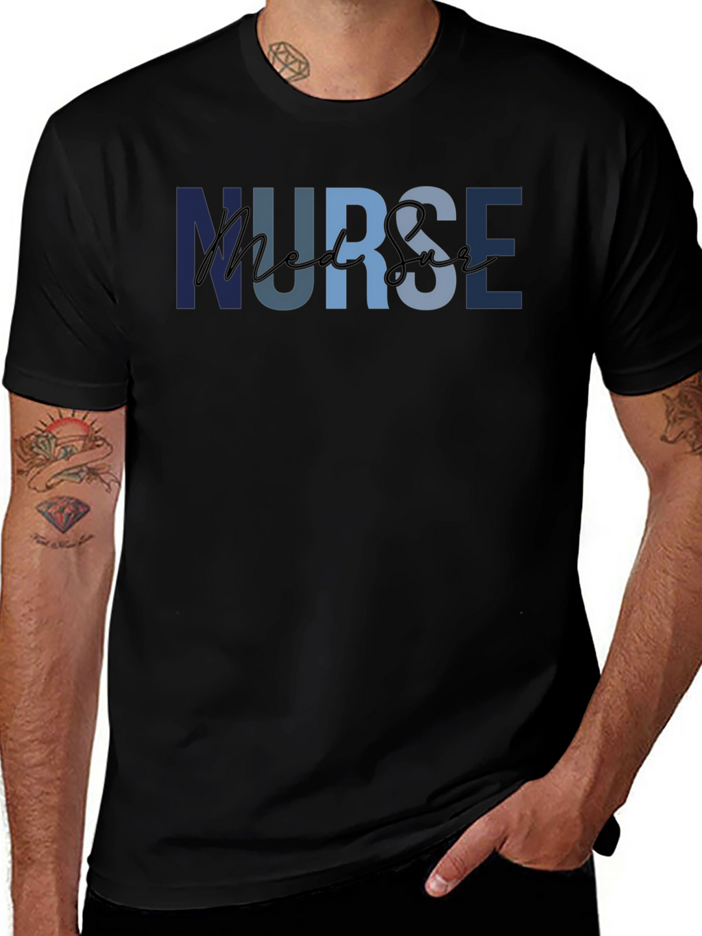 Nurse Med Surg T-Shirt - Comfortable Medical Apparel