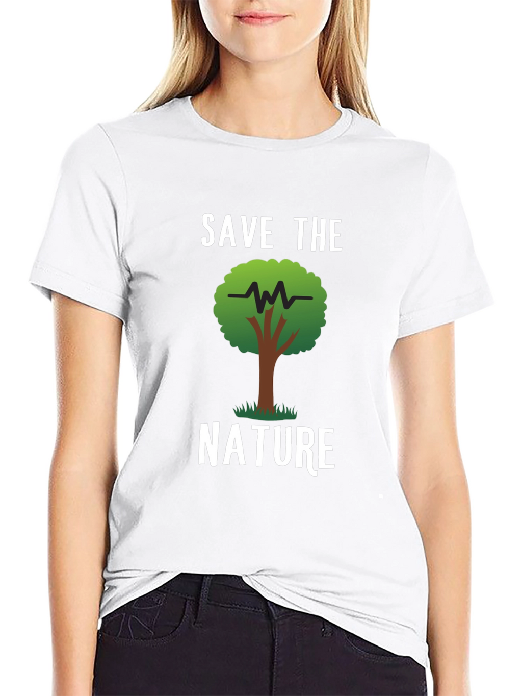 Save The Nature Graphic Print T-Shirt