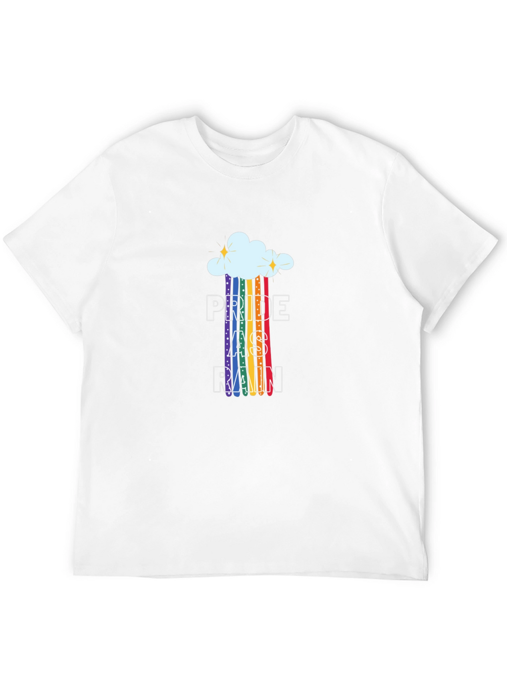 Pride As Rain T-Shirt - LGBTQ+ Rainbow Graphic Tee