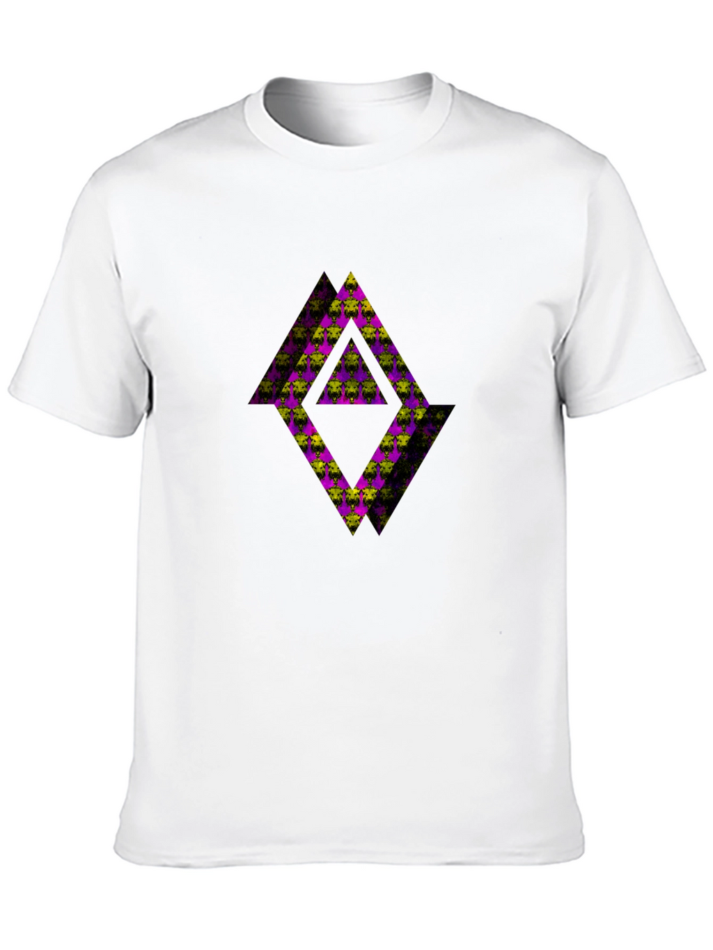 Abstract Graphic Black Tee Shirt