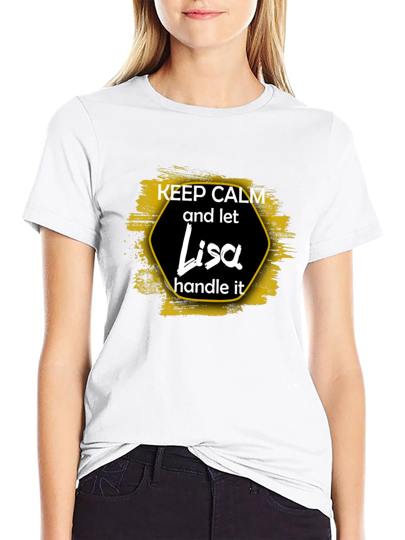 Keep Calm Lisa T-Shirt Funny Personalized Gift