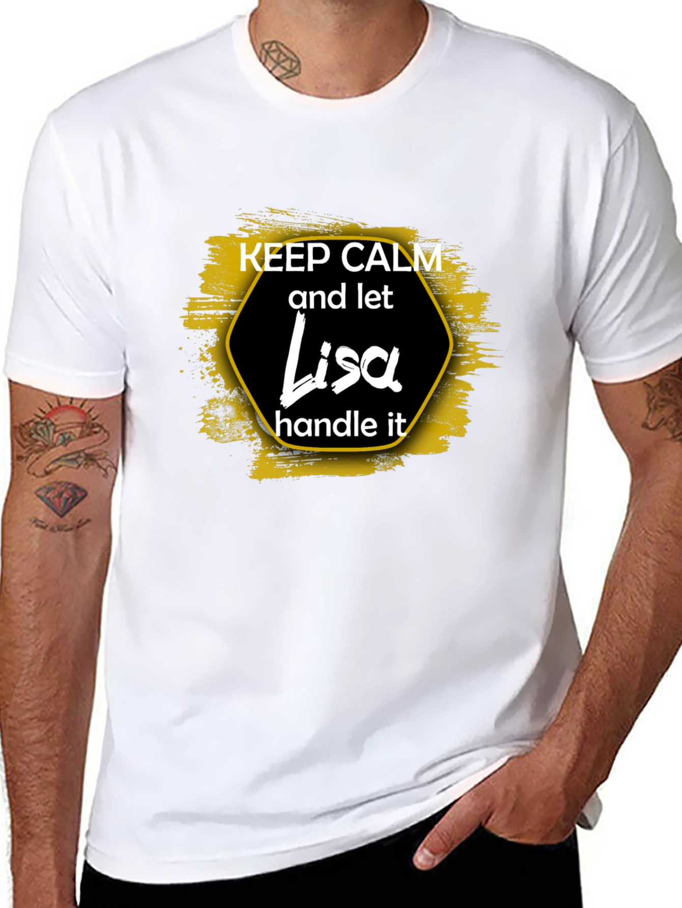 Keep Calm Lisa T-Shirt Funny Personalized Gift
