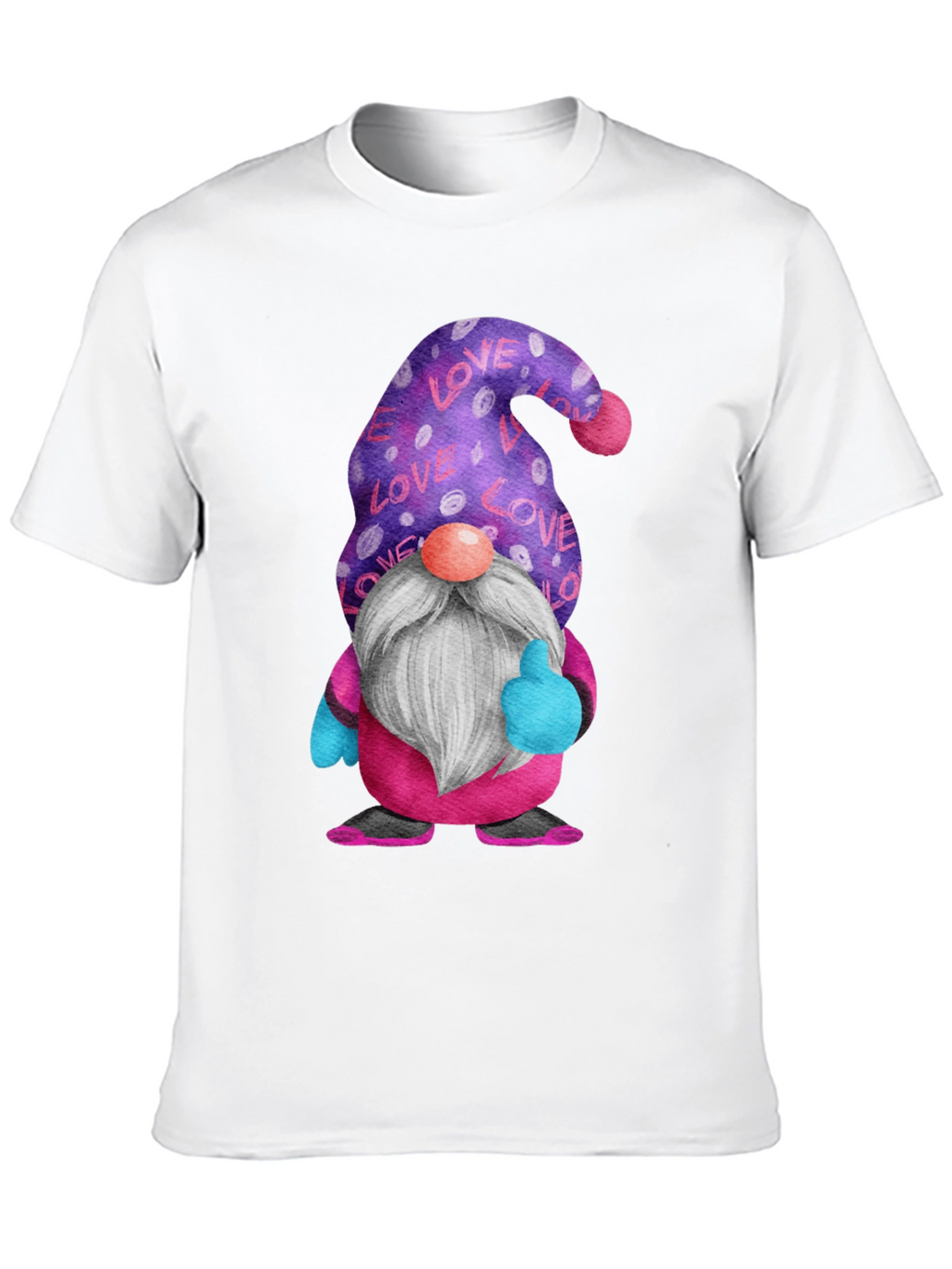 Love Gnome Graphic Tee - Fun Valentines Day Apparel