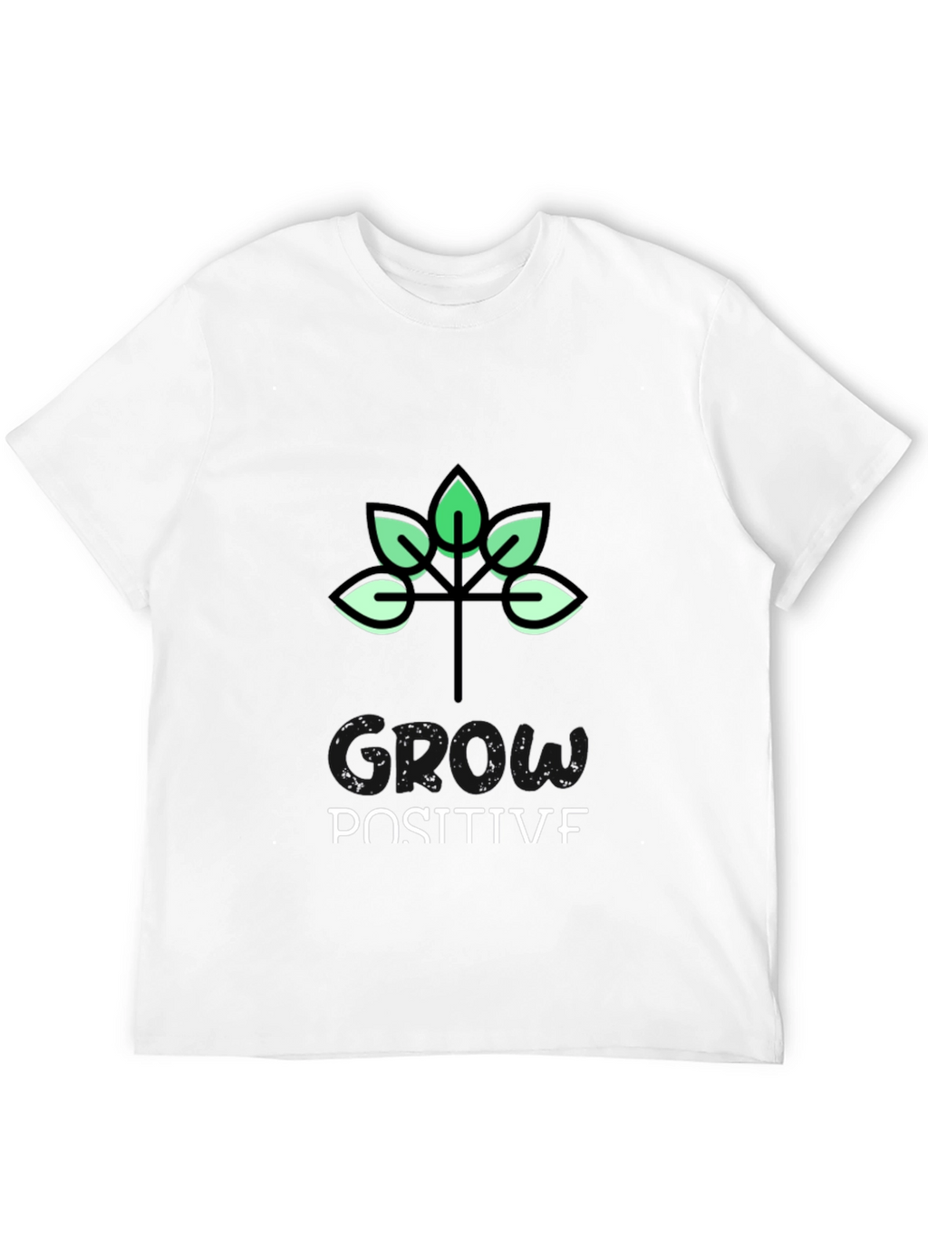 Grow Positive Black Graphic T-Shirt