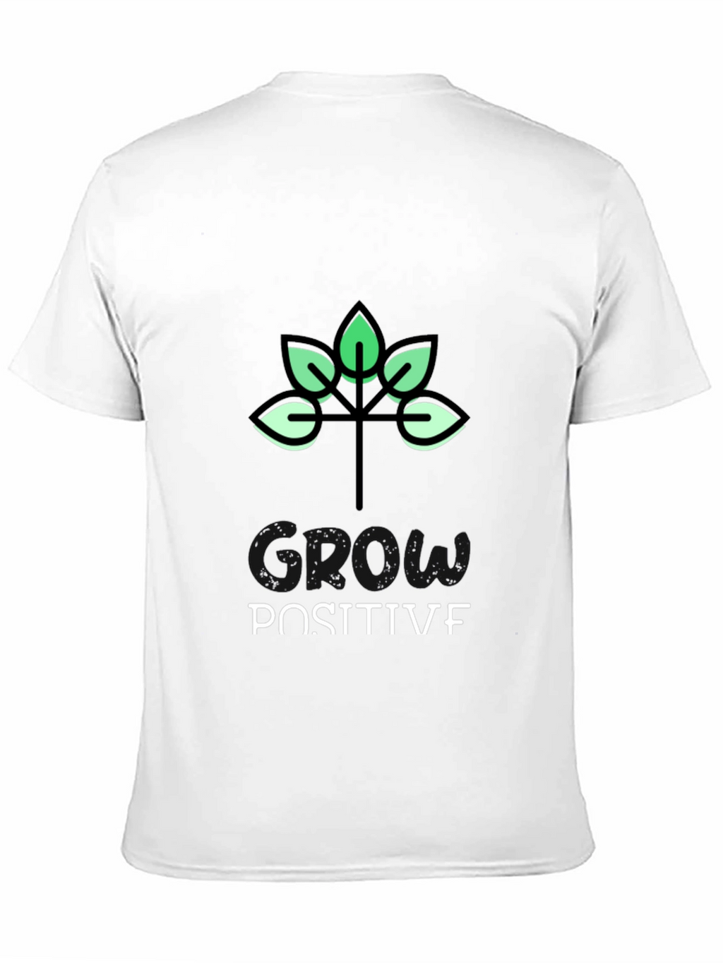 Grow Positive Black Graphic T-Shirt