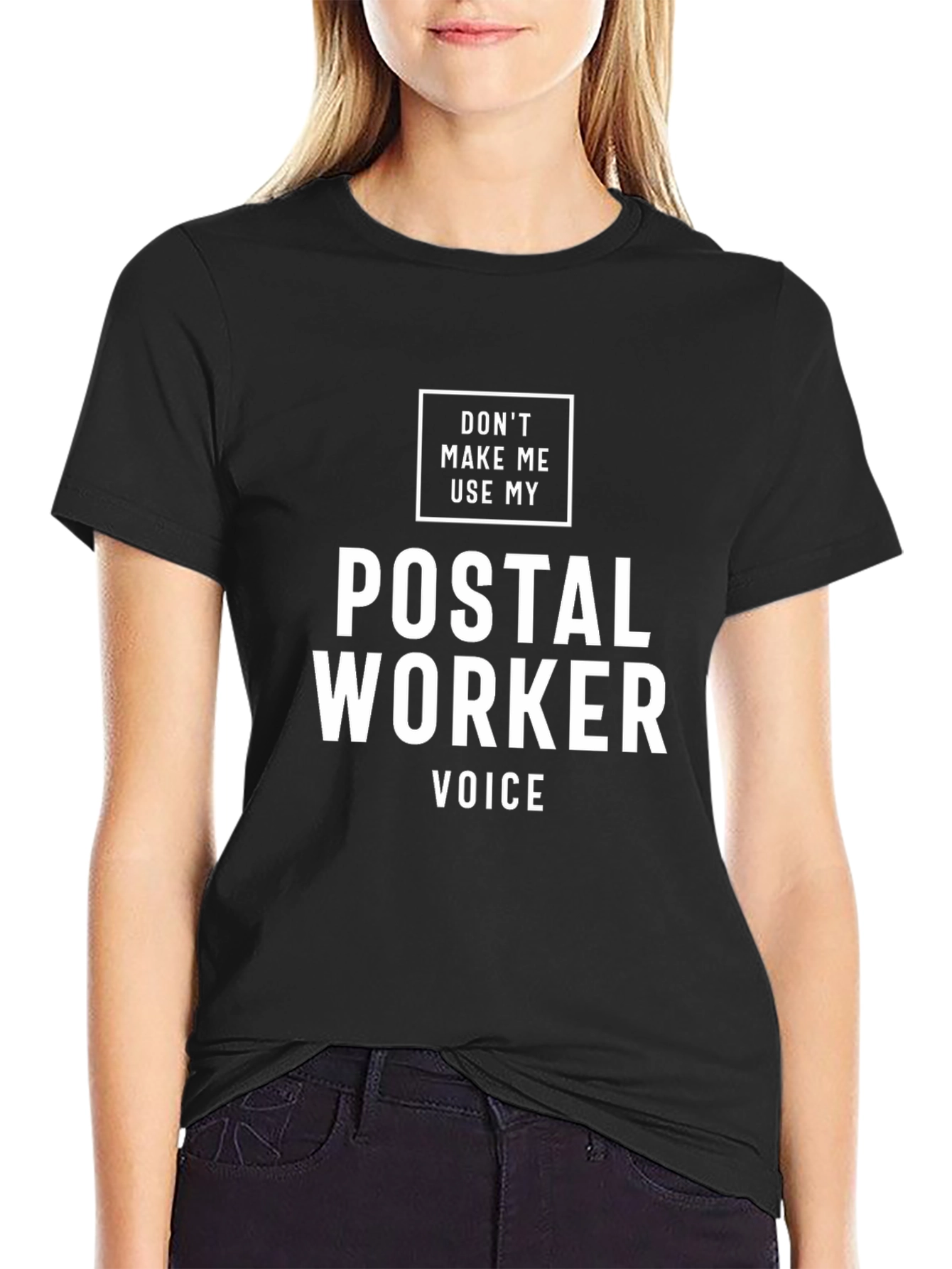 Postal Worker Voice T-Shirt - Funny Mail Carrier Tee