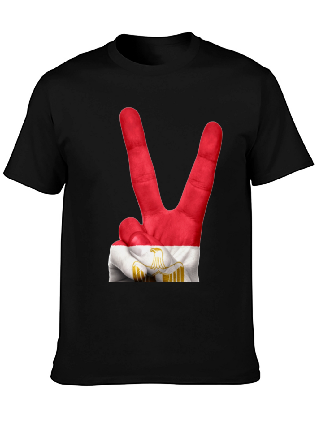 Egypt Flag Hand Peace Sign T-Shirt