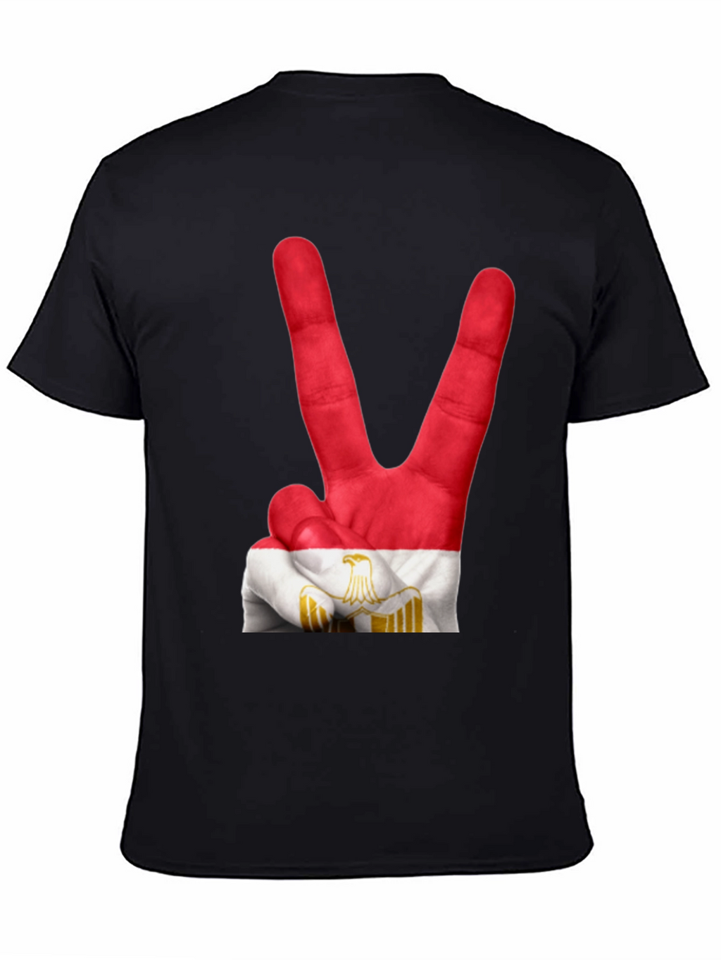 Egypt Flag Hand Peace Sign T-Shirt