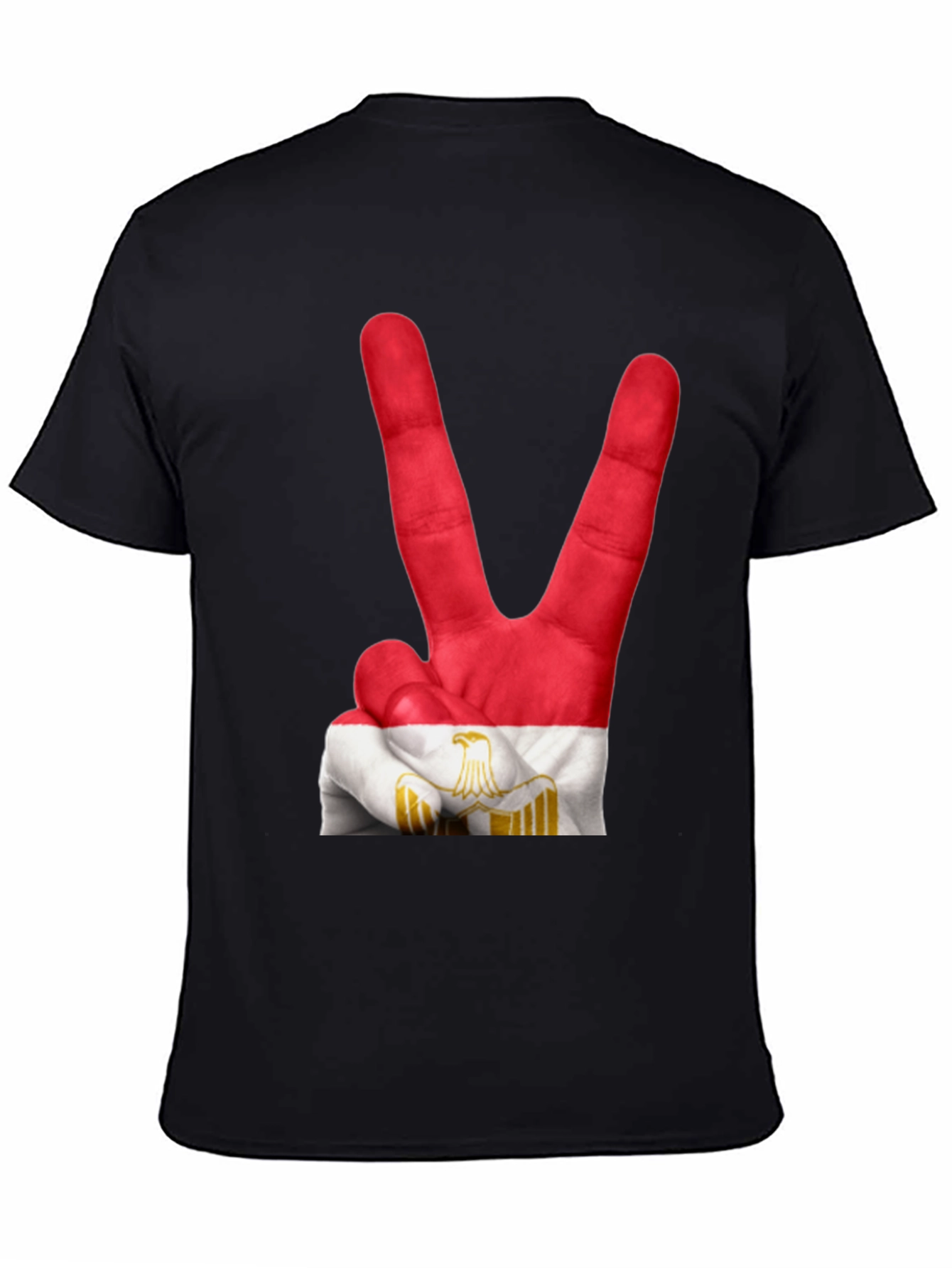 Egypt Flag Hand Peace Sign T-Shirt