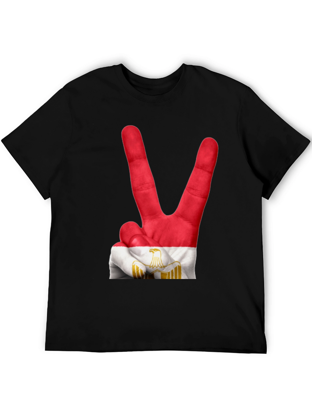 Egypt Flag Hand Peace Sign T-Shirt