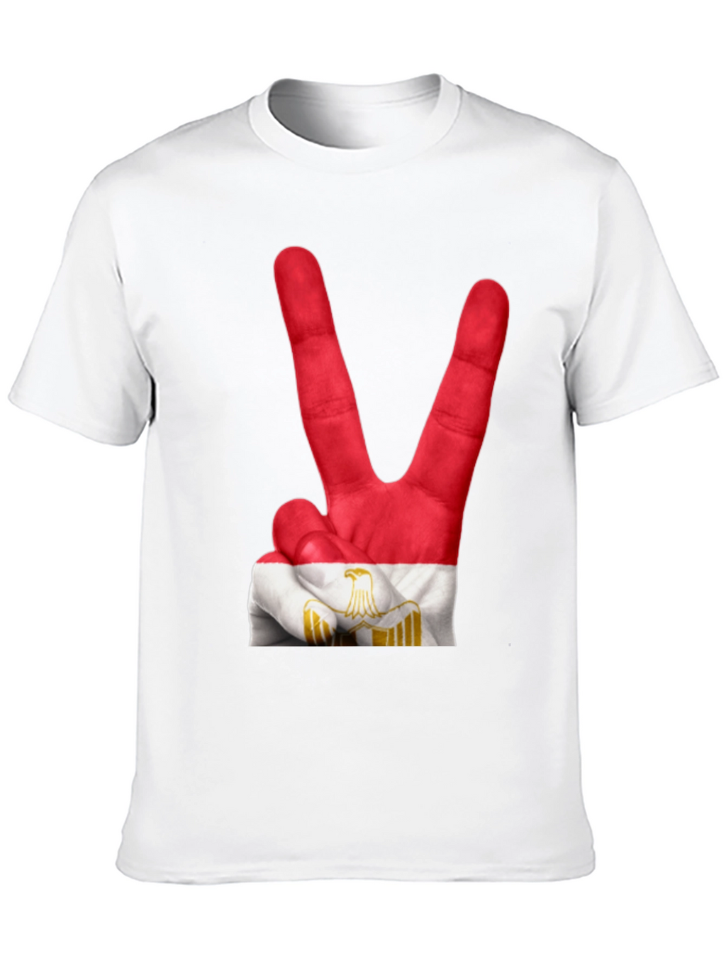 Egypt Flag Hand Peace Sign T-Shirt