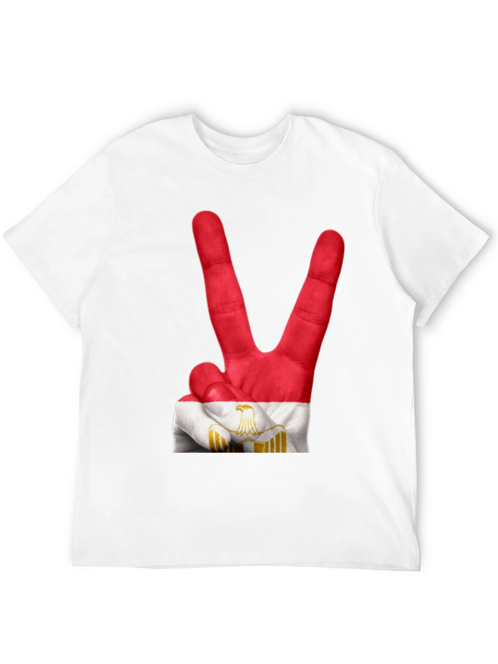 Egypt Flag Hand Peace Sign T-Shirt