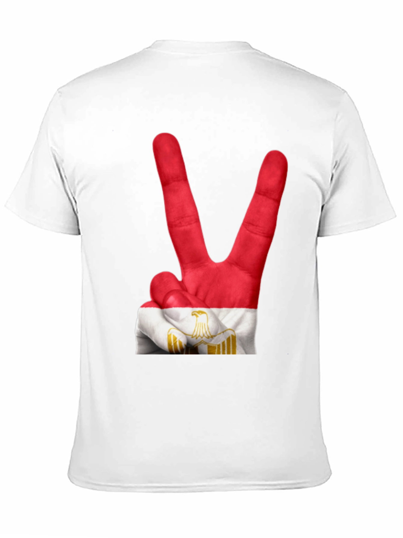 Egypt Flag Hand Peace Sign T-Shirt