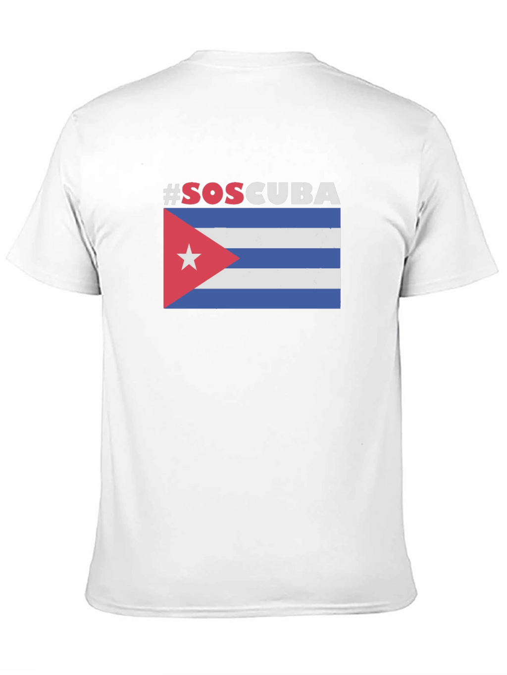 SOS Cuba Flag Graphic T-Shirt
