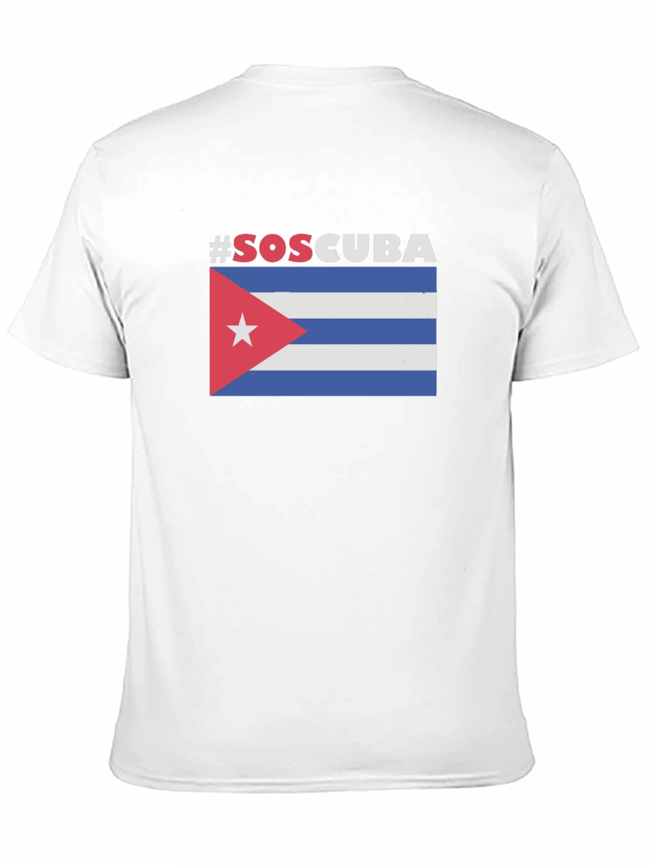 SOS Cuba Flag Graphic T-Shirt