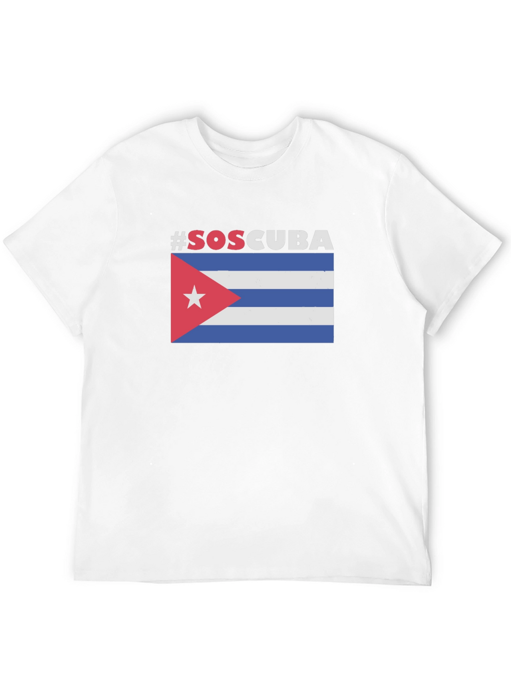 SOS Cuba Flag Graphic T-Shirt