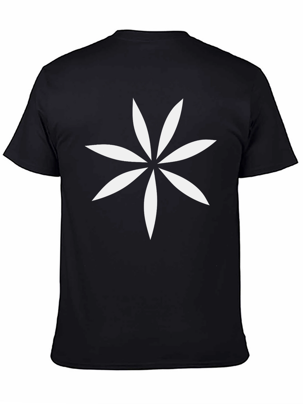 Geometric Floral Black Graphic Tee