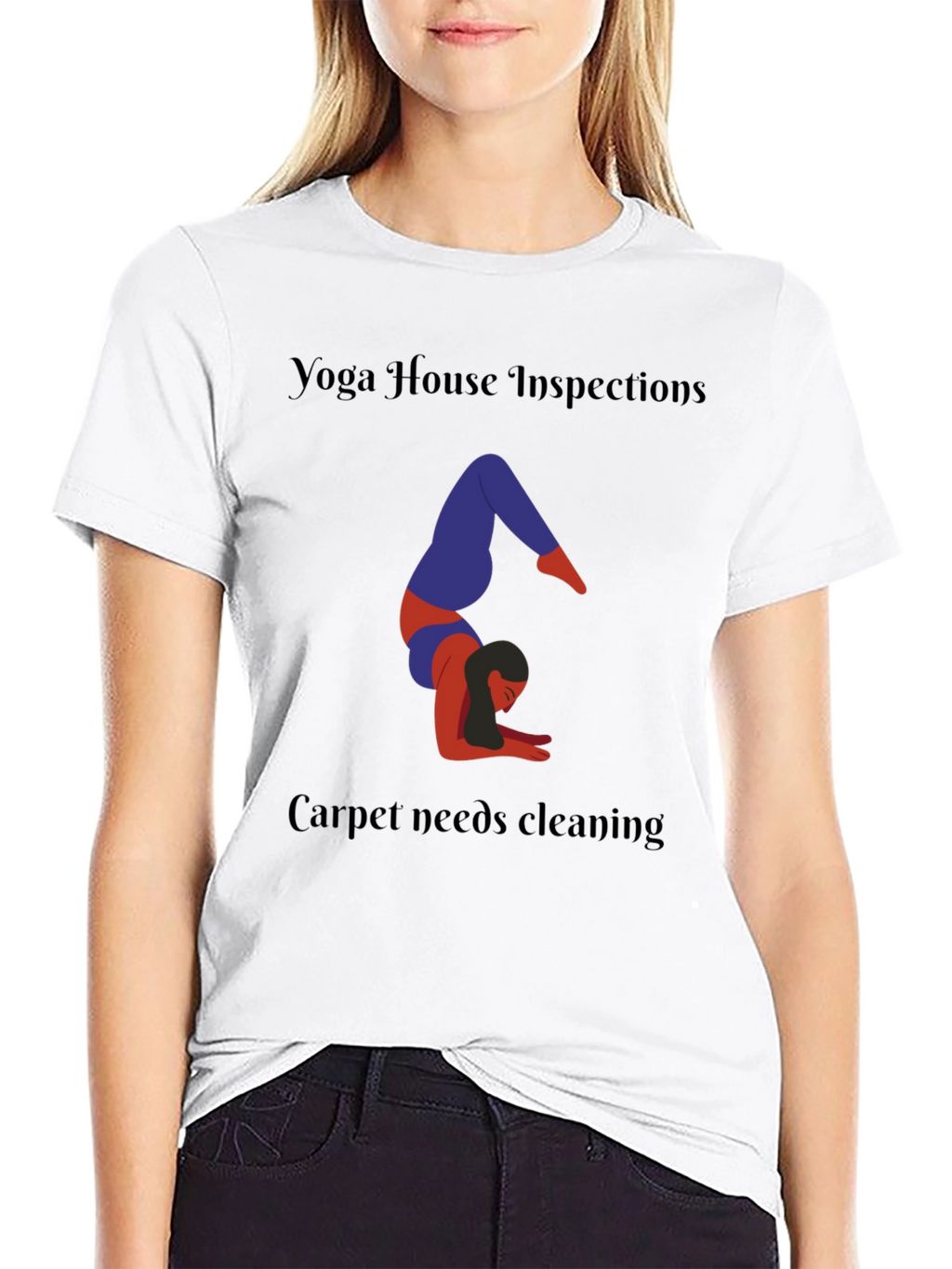 Yoga House Inspections Black T-Shirt