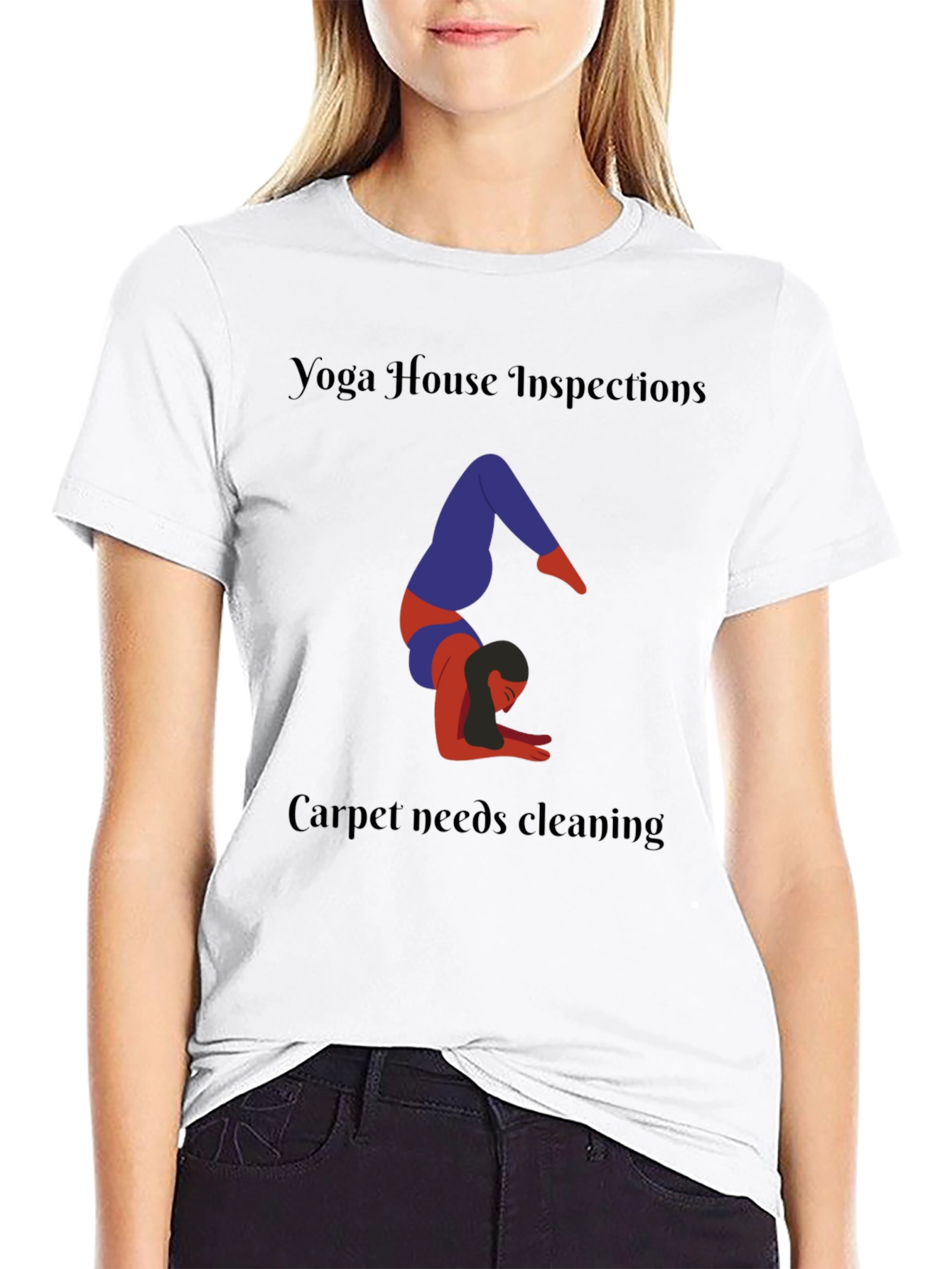 Yoga House Inspections Black T-Shirt