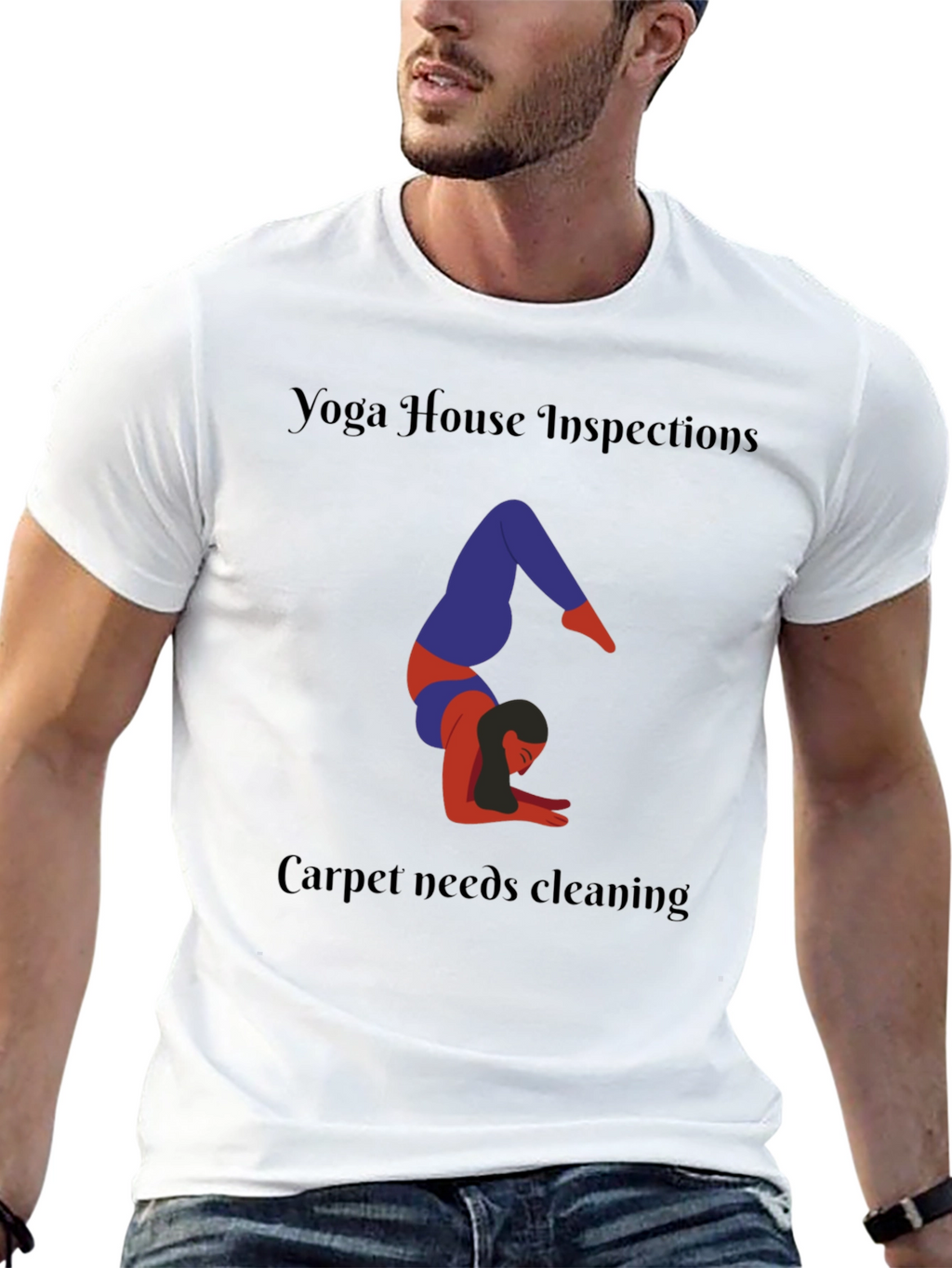 Yoga House Inspections Black T-Shirt