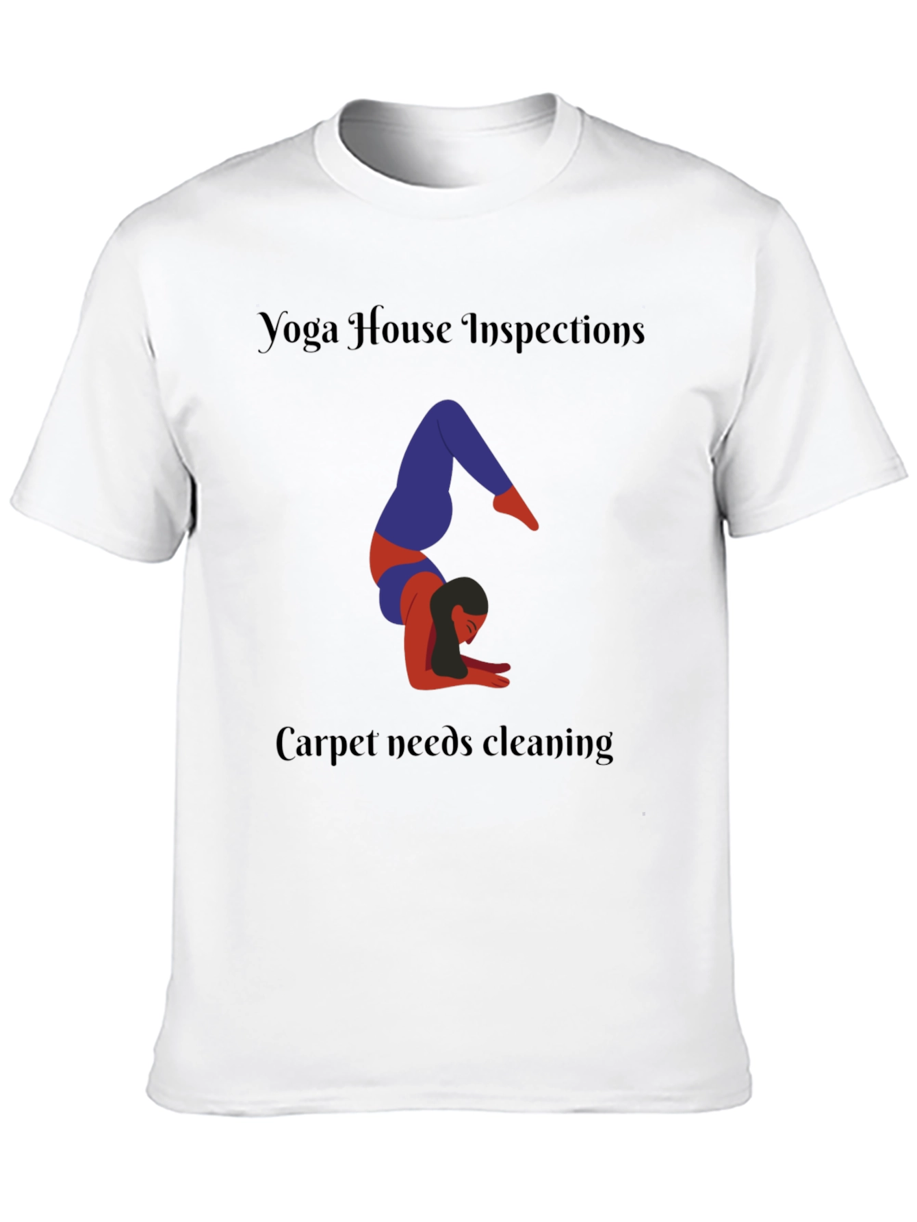 Yoga House Inspections Black T-Shirt