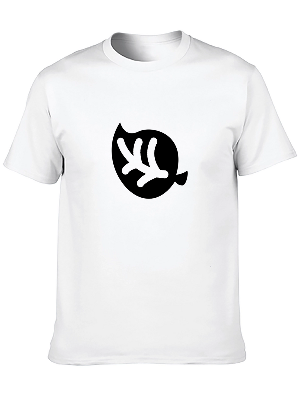 Leaf Logo Graphic Black T-Shirt