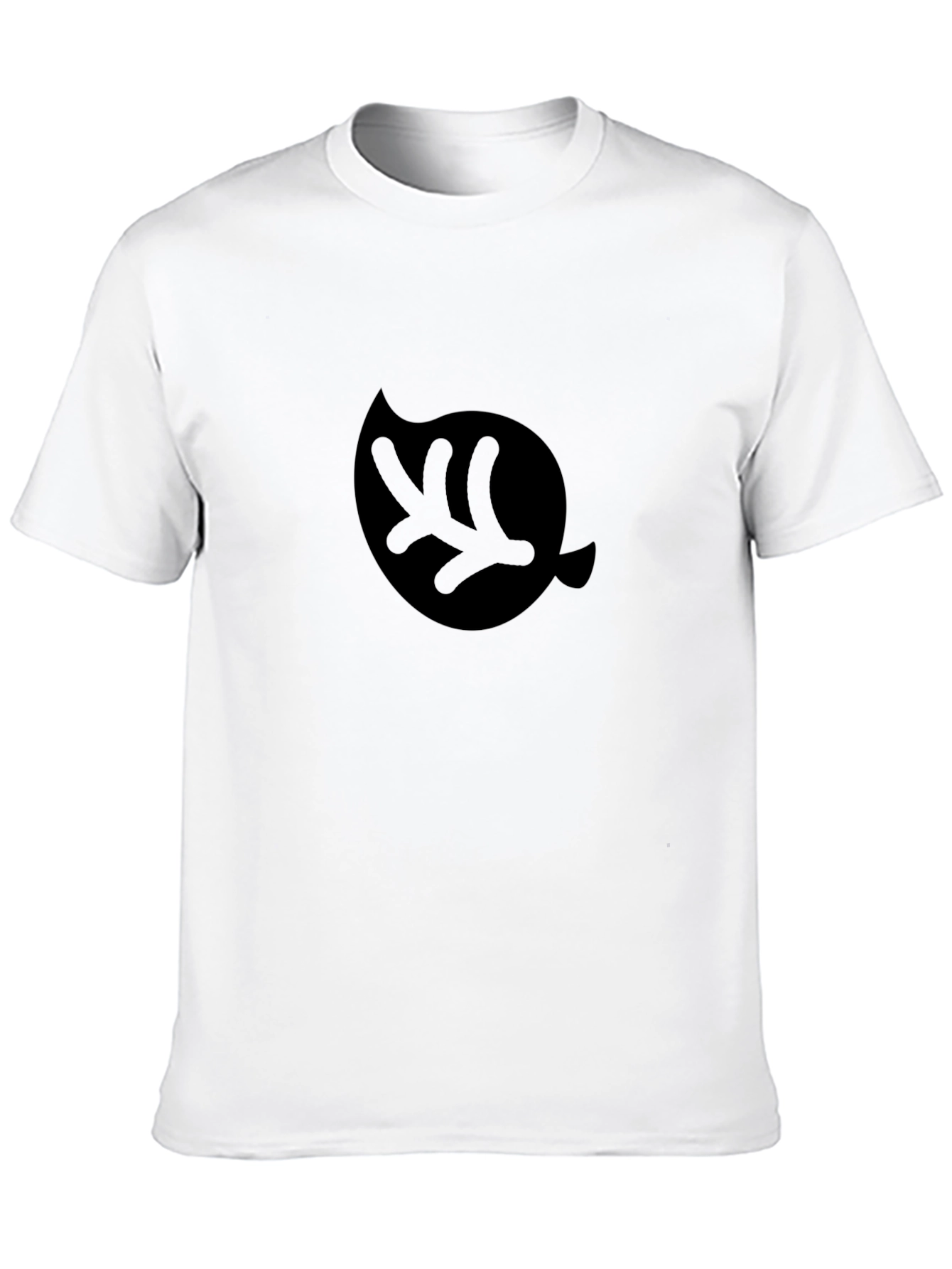Leaf Logo Graphic Black T-Shirt