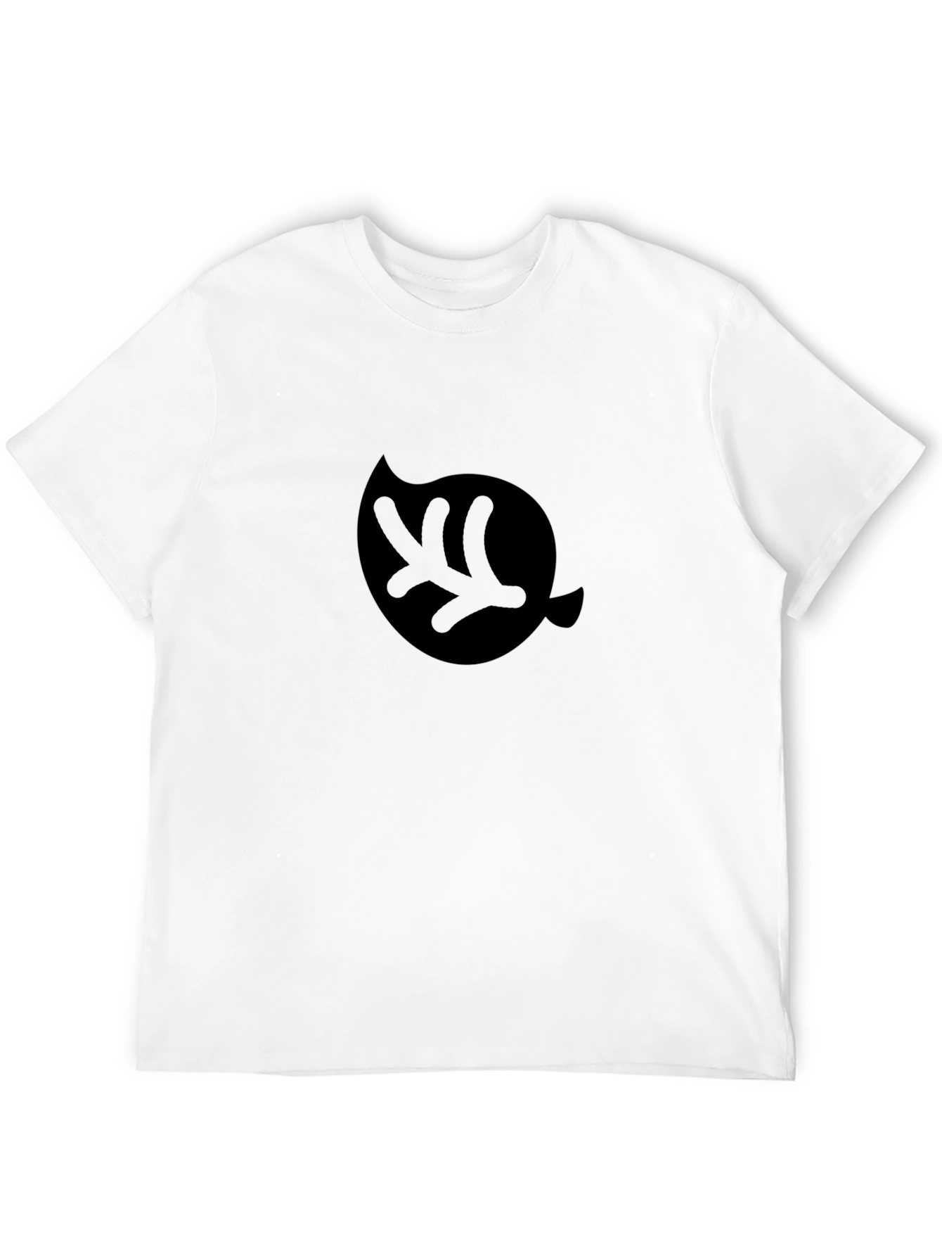 Leaf Logo Graphic Black T-Shirt