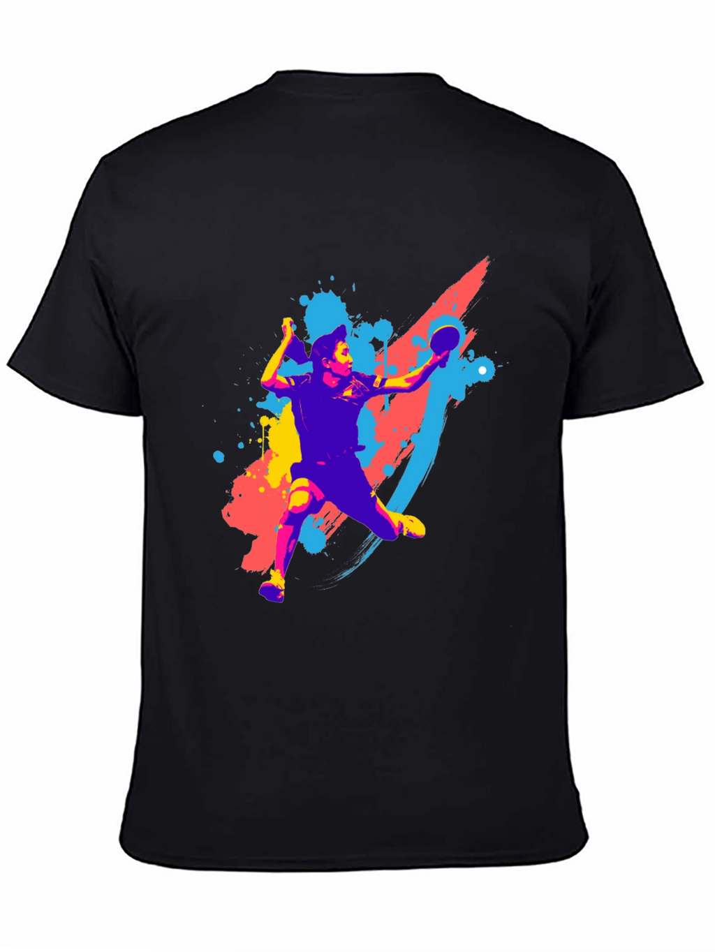 Table Tennis Player Graphic Tee - Sporty Style