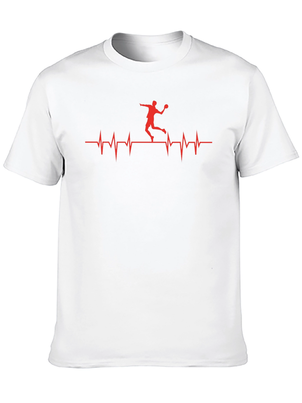 Handball Heartbeat T-Shirt - Black Graphic Tee