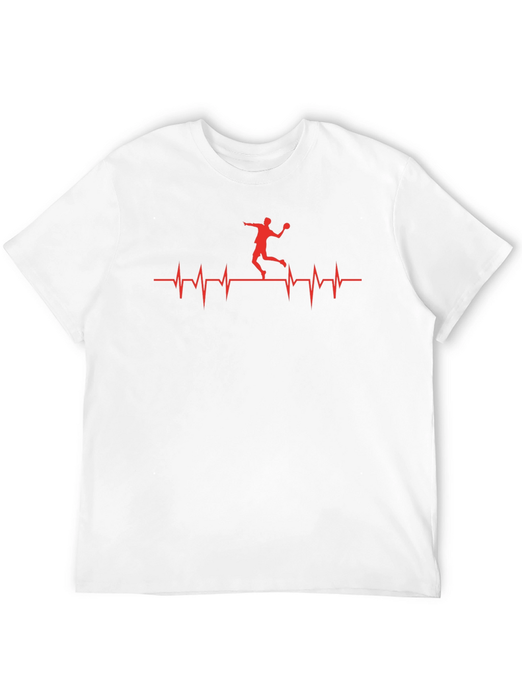 Handball Heartbeat T-Shirt - Black Graphic Tee