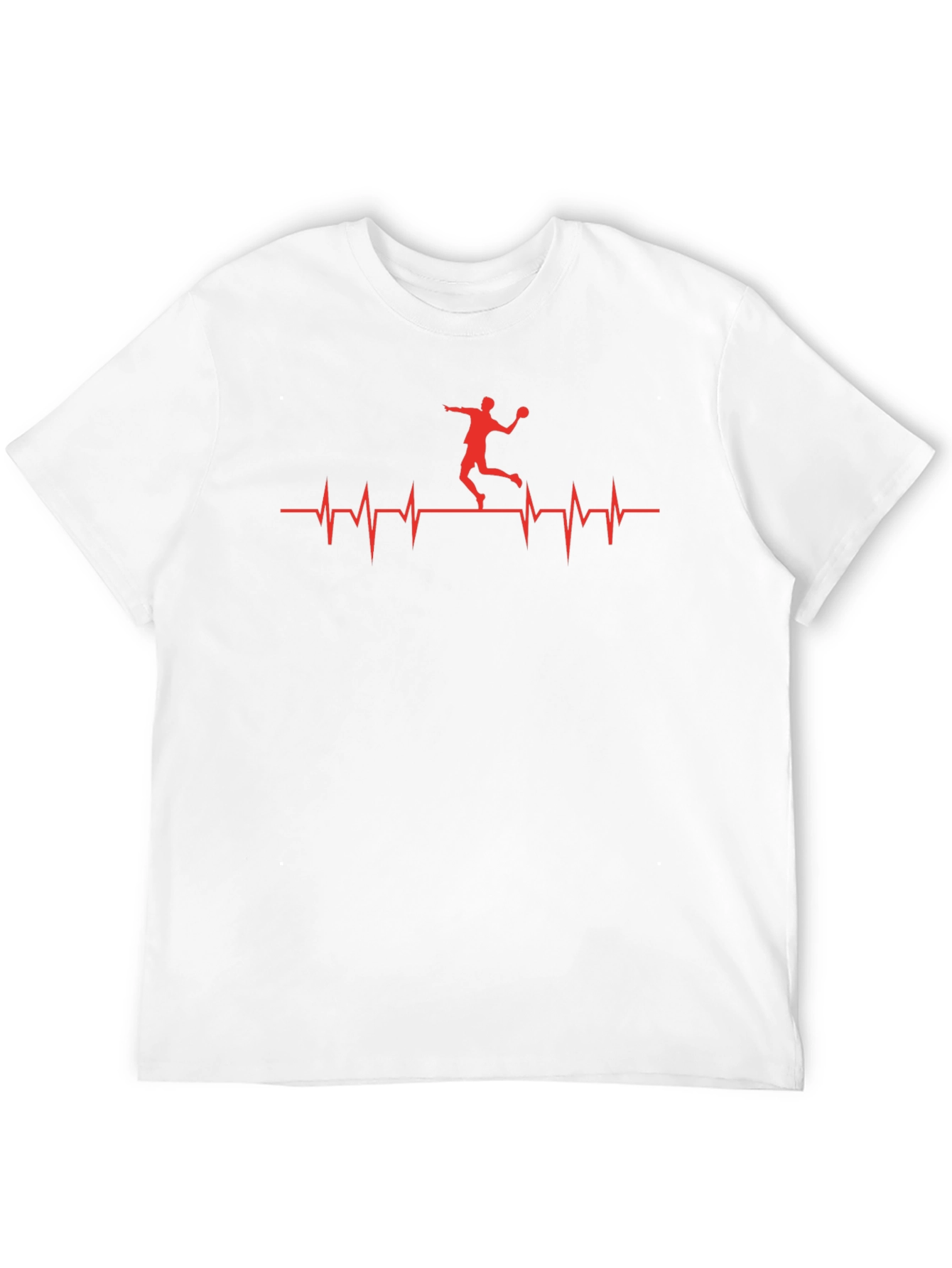 Handball Heartbeat T-Shirt - Black Graphic Tee