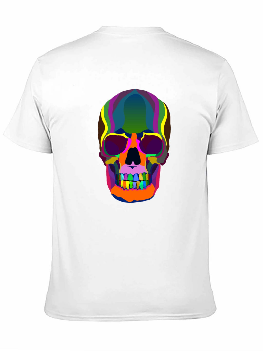 Colorful Skull Graphic T-Shirt