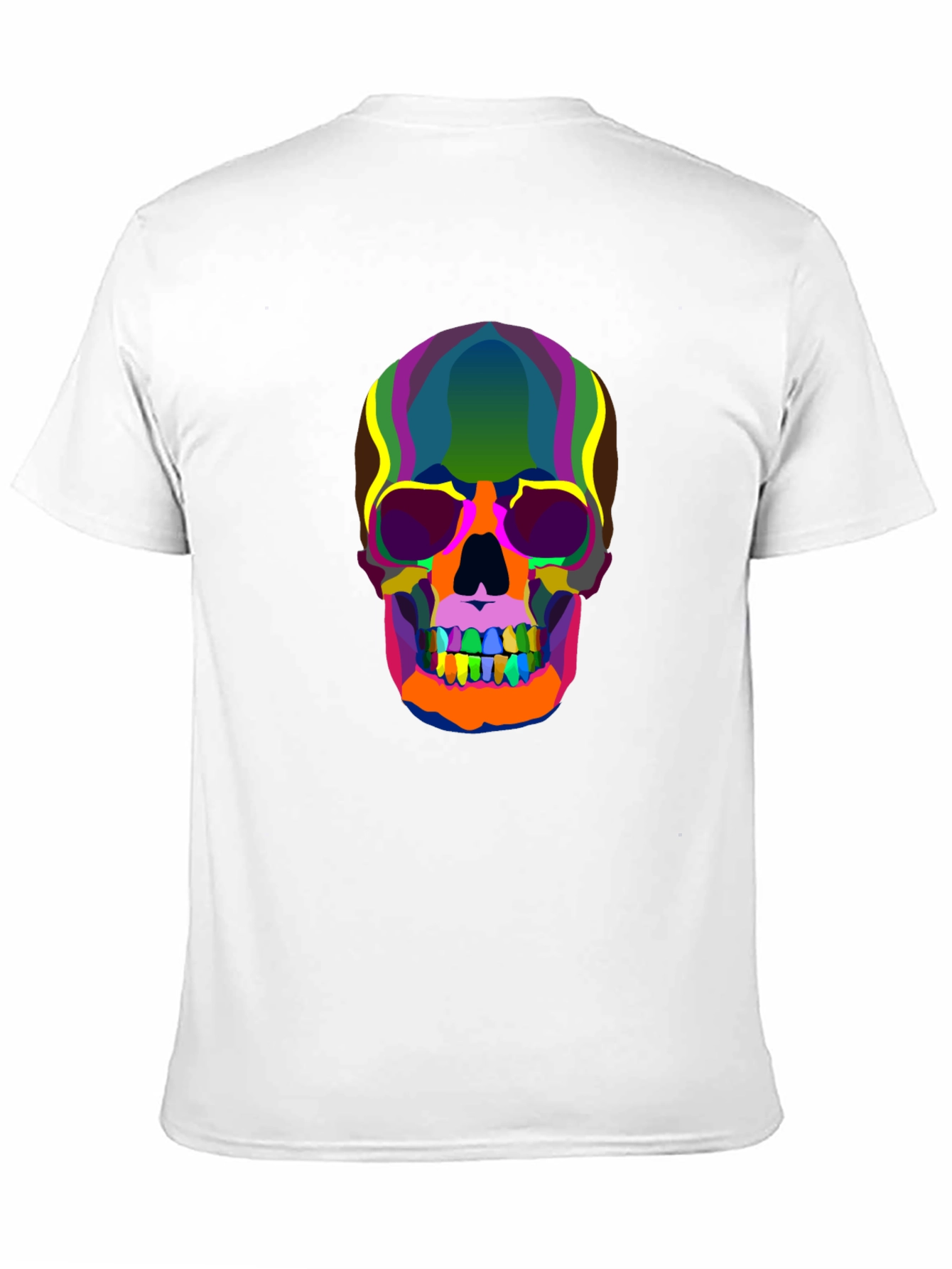 Colorful Skull Graphic T-Shirt