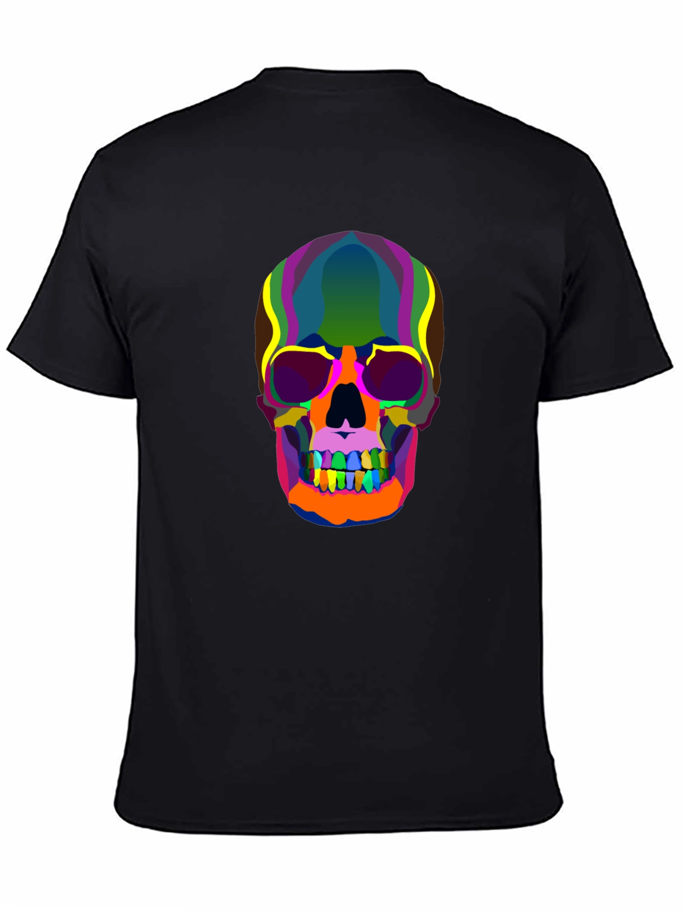 Colorful Skull Graphic T-Shirt