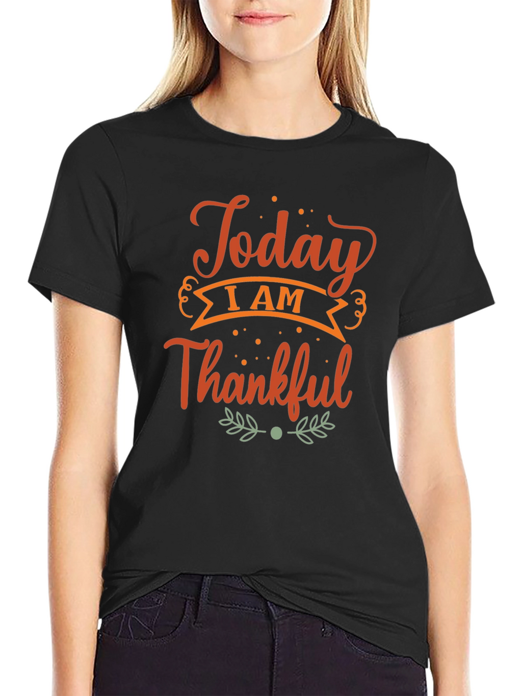 Today I Am Thankful Black T-Shirt