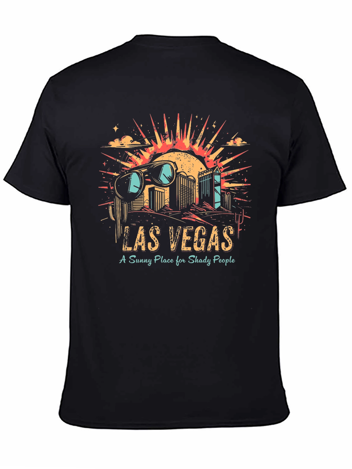 Las Vegas Graphic T-Shirt - A Sunny Place for Shady People