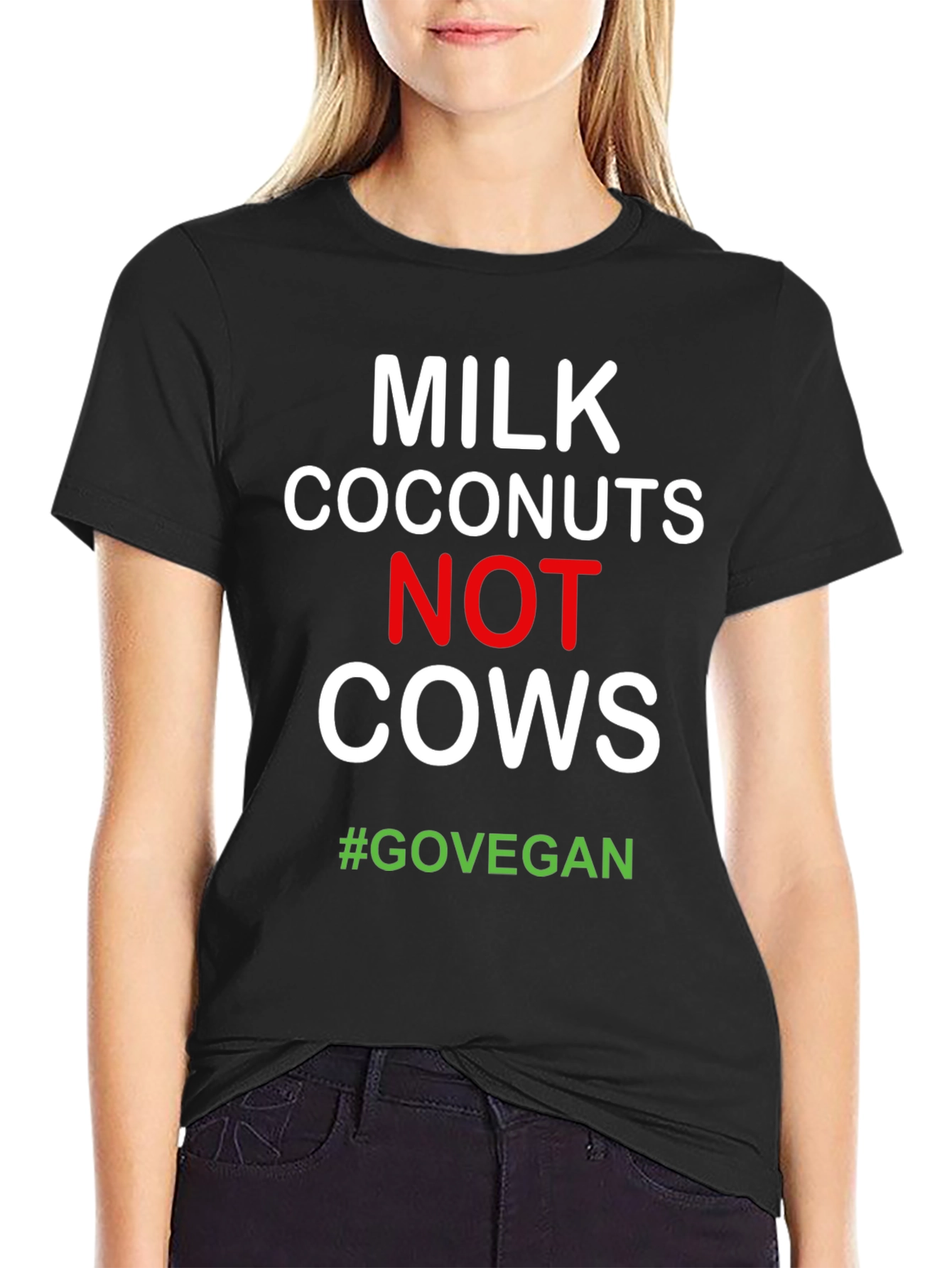 Vegan T-Shirt: Milk Coconuts Not Cows