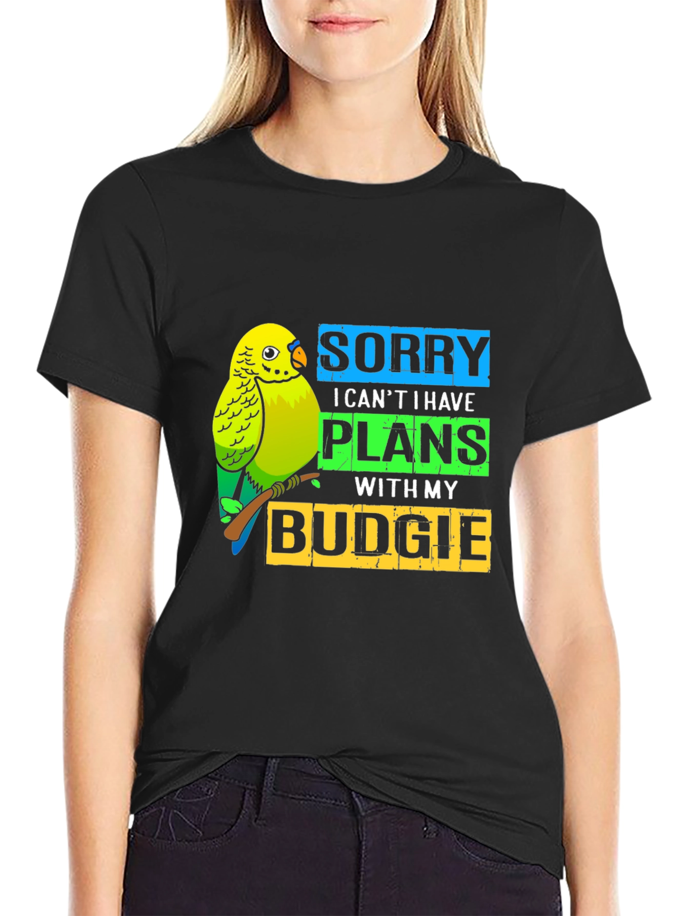 Funny Budgie Parrot T-Shirt - Sorry I Have Plans