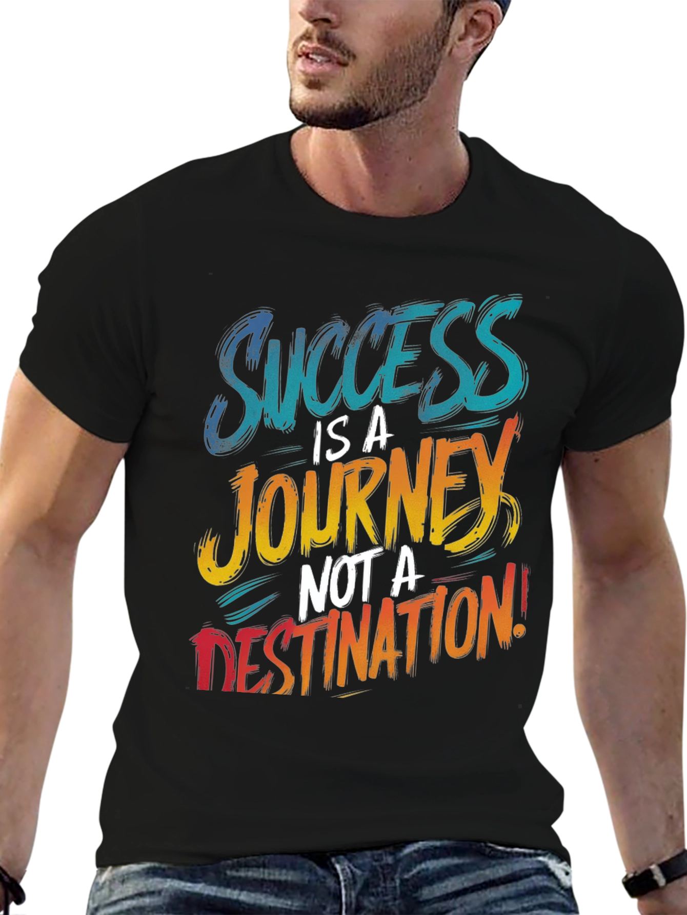 Success Journey Graphic Print T-Shirt