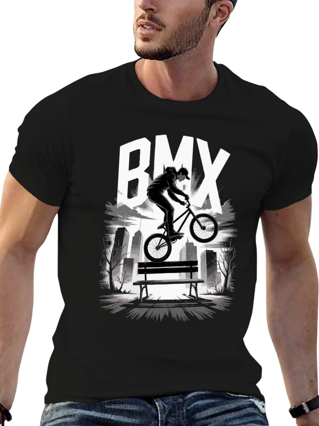 BMX Rider Graphic T-Shirt - Urban Style