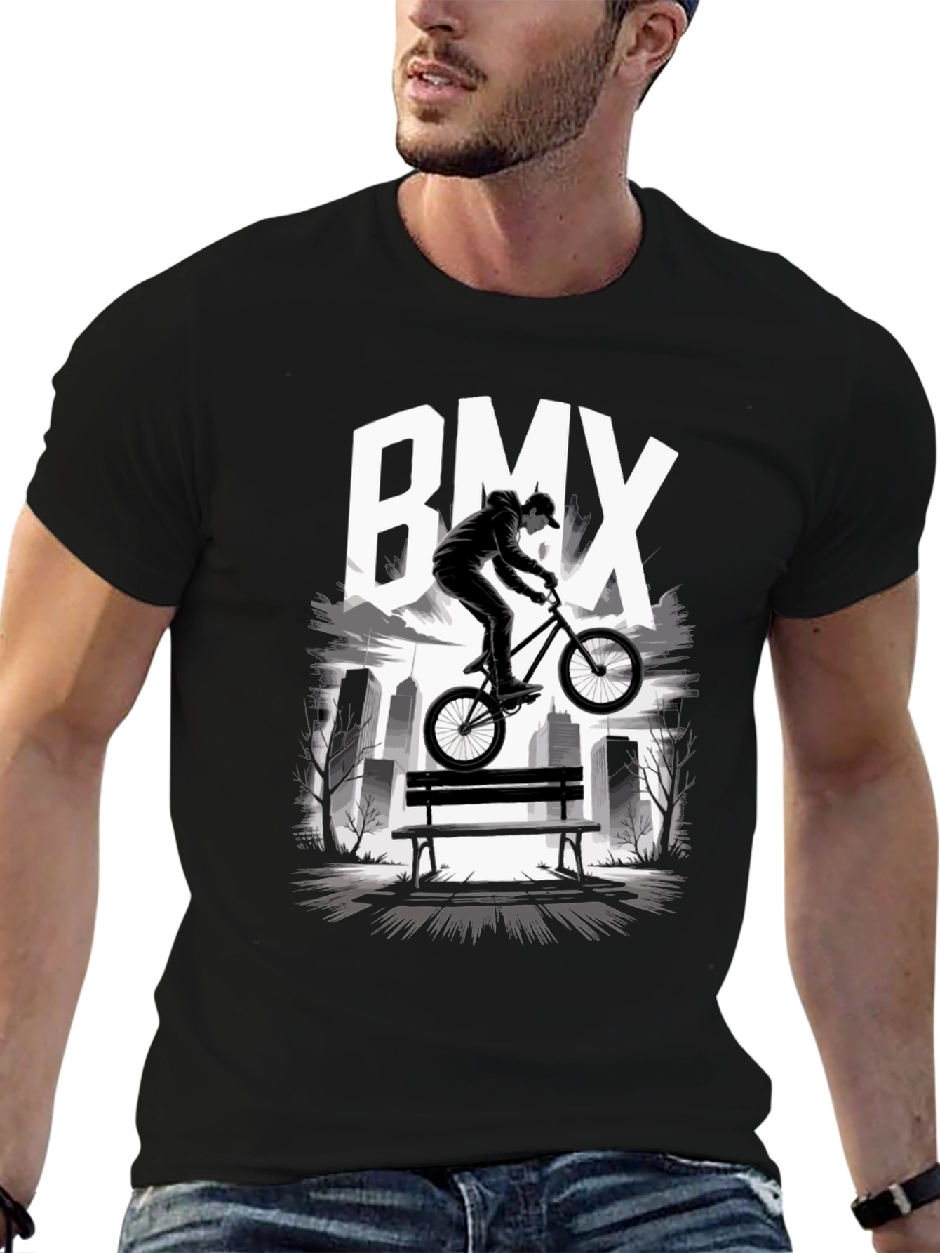 BMX Rider Graphic T-Shirt - Urban Style