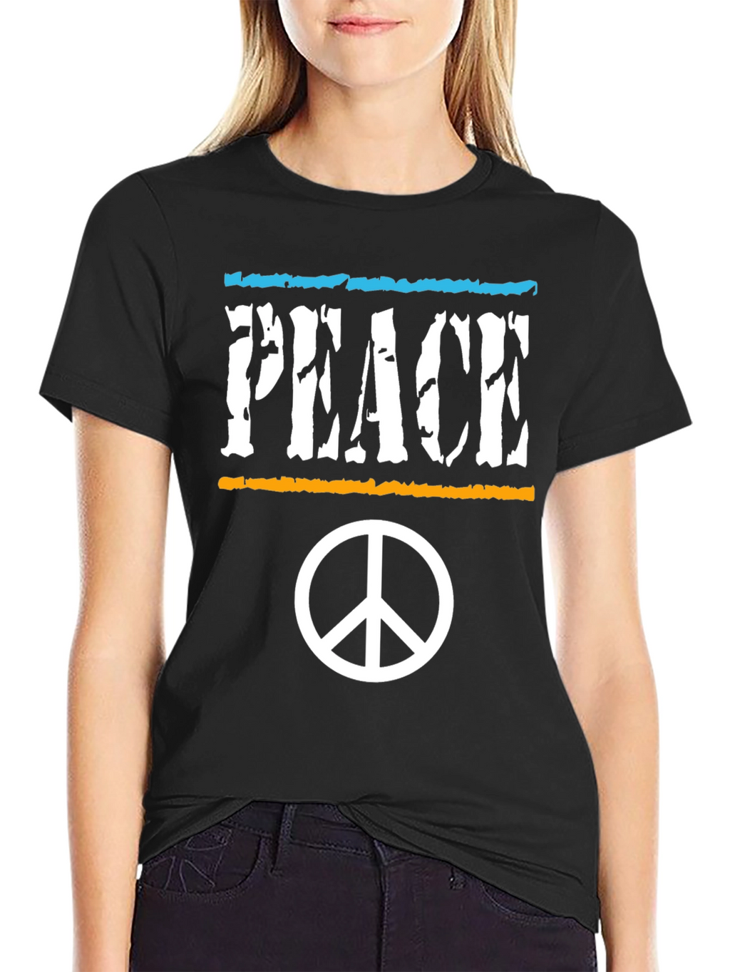 Peace Sign Graphic T-Shirt