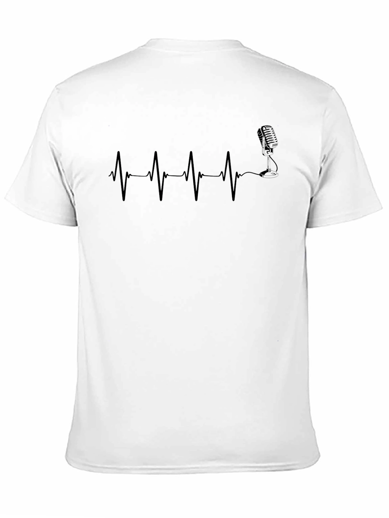 Microphone Heartbeat T-Shirt - Musician Inspired Tee
