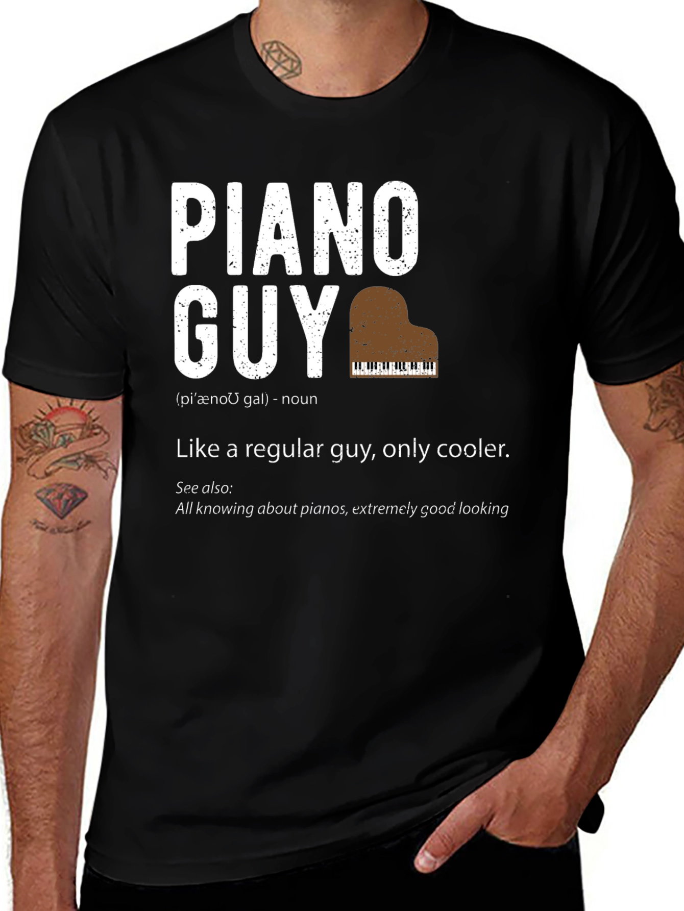 Piano Guy T-Shirt - Musician Definition Tee